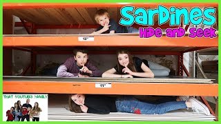 SARDiNES Hide And Seek In Home Depot  That YouTub3 Family Family Channel [upl. by Illah689]