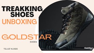 Goldstar Shoes for Men G10 401 Green Trekking Shoes Unboxing [upl. by Millda]