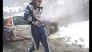 Rallye Monte Carlo 2009 crash Kris Meeke [upl. by Conlee643]