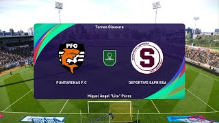 Modo carrera jugador liga Promerica 2024 Puntarenas FC vs Deportivo Saprissa [upl. by Anastasio]