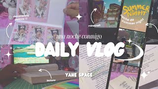 VLOG una noche conmigo☁️series minecraft polcos y lectura ♡ [upl. by Ardelle]