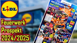 LIDL FEUERWERK PROSPEKT 20242025 🔥 [upl. by Norward]