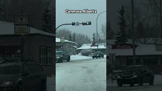 Winter in Canmore canmore winterincanada winterdriving [upl. by Kinney425]