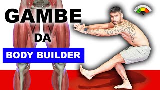 ALLENAMENTO GAMBE COMPLETO  scheda facile [upl. by Maice]