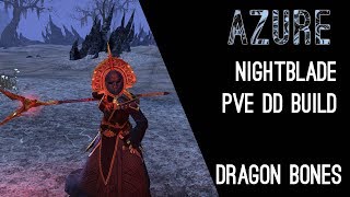 Magicka Nightblade PvE Build quotAzurequot  Dragon Bones DLC ESO [upl. by Dyol968]