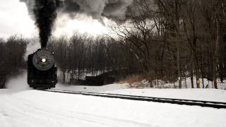 Western Maryland Senic Railroad  Engine 734 Winter Run [upl. by Akinot]