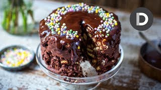 NoBake CHOCOLATE Biscuit CAKE [upl. by Agnot]