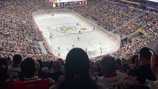 Penguins Fans Chant quotFire Canadaquot during game [upl. by Aernda]