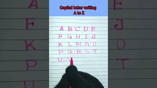 How to write capital letters  ABCD Alphabets ।। Hand writing practice।। short shorts shortsfeed [upl. by Kaltman730]