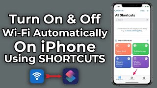 Shortcuts on How to turn On amp Off Wifi Permanently on iPhone  WiFion amp off shortcut Settings [upl. by Brathwaite]