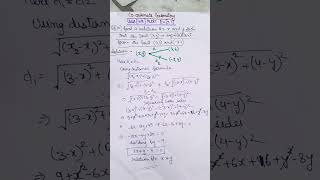 Class10CoordinateGeometryncertchapter7Ex71Q10distanceformulaytviralshortsshortsfeed [upl. by Morocco]