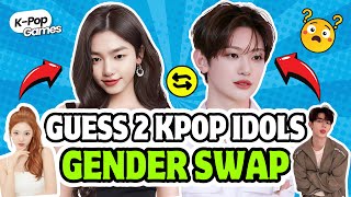 GUESS BOY amp GIRL IDOLS GENDER SWAP  KPOP GAMES 🎮 KPOP QUIZ 💙 [upl. by Arymas]