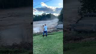 Tennessee bridge collapses into river amid Helene flooding [upl. by Kapeed824]