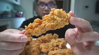 The Best CRISPY CHICKEN TENDERS  STRIPS Recipe [upl. by Aralomo]