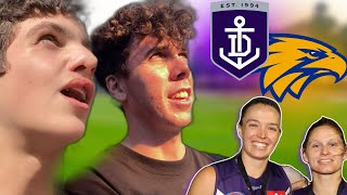 DERBY DEMOLISHING drewzy  Fremantle vs West Coast 2022 Round 1 AFLW Vlog [upl. by Magan927]