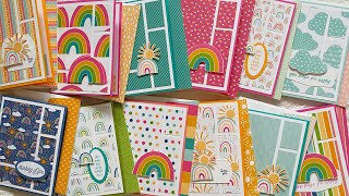 Mass Produce Cards Quickly with 6 x 6 Designer Series PaperSo Easy [upl. by Enoob]