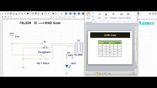 How to Use 74LS32 74LS08 and 74LS04 ICs in Multisim [upl. by Hillhouse]