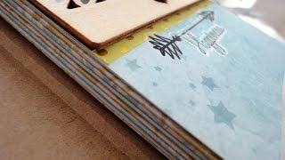 Réaliser une reliure à plis pour mini album scrapbooking [upl. by Nolek]