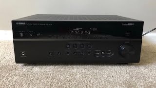 Yamaha RXV673 72 HDMI Home Theater Surround Receiver [upl. by Atinit918]