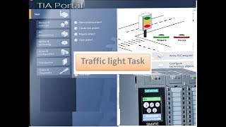 traffic Light using one timer TIA portal [upl. by Pallas344]