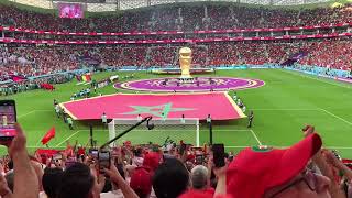 Morocco National Anthem Belgium 🇧🇪 vs 🇲🇦 Morocco FIFA World Cup Qatar 2022 [upl. by Alletse148]