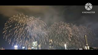 PART 2 celebration of national day fireworks HONGKONG [upl. by Rosenwald]