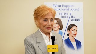 Holland Taylor and Ana Villafañe Discuss OffBroadways NA [upl. by Ybur]