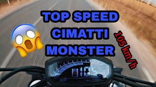 TOP SPEED سرعة القصوى cimatti monster [upl. by Uoliram796]