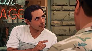 The Sopranos Animated  Richie Aprile Warns Christopher [upl. by Areik]