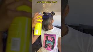 👍🏾Sleeking Velcro Drawstring Ponytail 4C Afro Curly Hairstyle  Natural Pigtails FtELFINHAIR [upl. by Barncard]