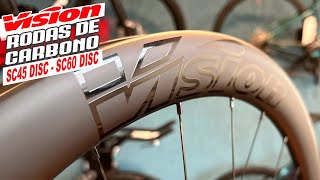 NOVIDADE Rodas de Carbono Vision SC45 Disc e SC60 Disc  Cervélo Brasil [upl. by Touber20]