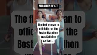 🏃‍♀️ Kathrine Switzer first woman to conquer the Boston Marathon RunHistory Trailblazer [upl. by Iralav]