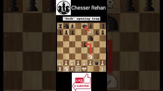 Grob Opening Trap Chess chess checkmate viral [upl. by Allmon315]