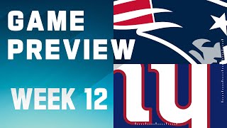 New England Patriots vs New York Giants  2023 Week 12 Game Preview [upl. by Yleek]