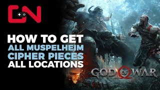 God of War Muspelheim Cipher Piece Locations  Trilingual Trophy part 1 [upl. by Ecreip]