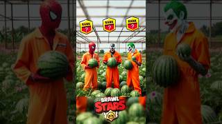 Brawlstar Rank 28 💪 Prison watermelon 🍉 Artist 🎯spiderman brawlstars marvel dc avengers [upl. by Odrareve]