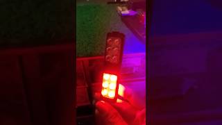 Police light flashing bike cycle car Oto ghadi shorts led flashlight Red Blue led police light [upl. by Aniroc230]