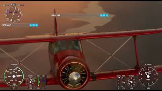 Beech D17 depart Lae New Guinea to Howland Island Leg 30 [upl. by Atinuahs513]