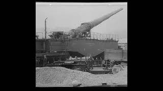 German K 12 and K 5 railway guns in action [upl. by Yorel99]