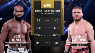 Jon Jones vs Jan Blachowicz Full Fight  UFC 5 Fight Night [upl. by Nwahser]