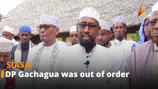 Garissa leaders disclaims DP Gachaguas words against Noordin Hajji [upl. by Santana56]