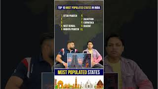 Top 10 Most Populated States in India  Most population in India quizgames quiz challenge [upl. by Aicen]