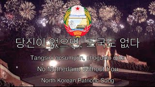 North Korea Patriotic Song No Motherland Without You  당신이 없으면 조국도 없다 [upl. by Neelat]