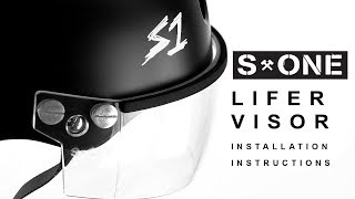 S1 Helmet Co Gen 2 Lifer Visor Helmet  Visor Mount Instructional Video [upl. by Arianie]