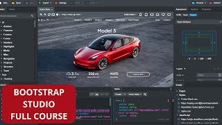 Bootstrap Studio Full Course in 2 Hours 2022 [upl. by Lovmilla]