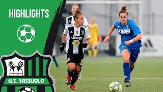 Serie A Femminile JuventusSassuolo 40 Highlights [upl. by Itnahs]