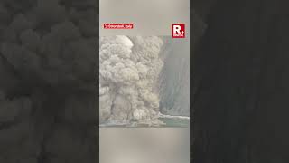 Italys Stromboli Volcano In Spectacular Eruption Spews Ash Cloud Into Sky  Watch [upl. by Leinoto231]