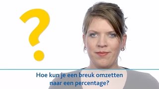 Hoe kun je een breuk omzetten naar een percentage [upl. by Farny]