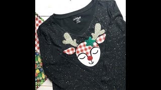 Santas Reindeer Heat Transfer Vinyl TShirt Project [upl. by Bartie]