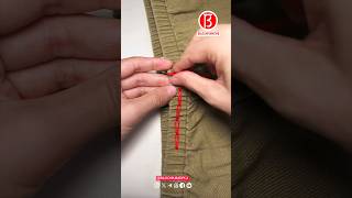 How to reduce the elastic waist of elastic pants handmade [upl. by Schrick]